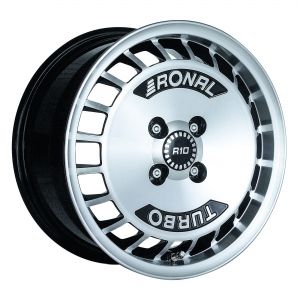 Janta aliaj Ronal R10 black front diamond cut 7x15 4x100 ET28